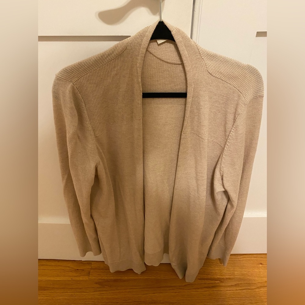 Oatmeal Open Cardigan